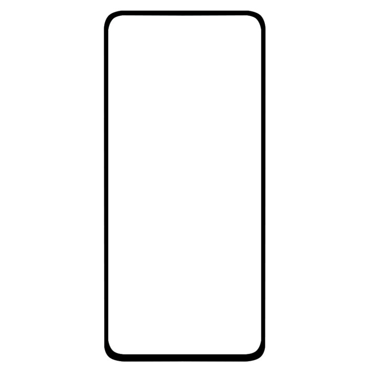 Tempered glass screen protector sheet with black rounded edges
