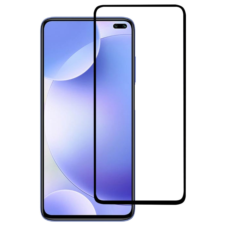 Full-cover tempered glass screen protector for Xiaomi Redmi K30, black frame