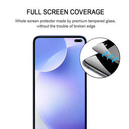 Full-screen tempered glass protector with 2.5D curved edge and camera cutout