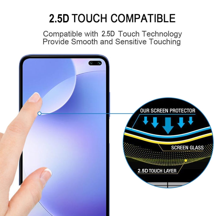 2.5D touch-compatible tempered glass screen protector with anti-fingerprint layer