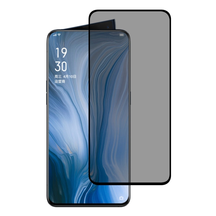 Full cover anti-spy tempered glass screen protector for OPPO Reno 10x zoom