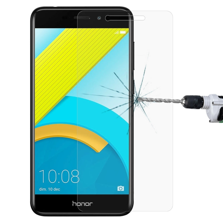 Clear tempered glass screen protector film for Honor 6C Pro with 2.5D curved edges