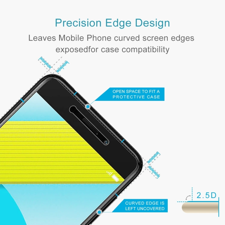 Tempered glass screen protector with precise open-edge design for phone cases