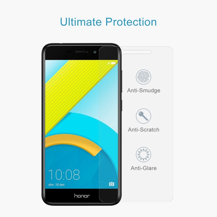 Clear tempered glass screen protector for Honor 6C Pro with anti-smudge and anti-glare