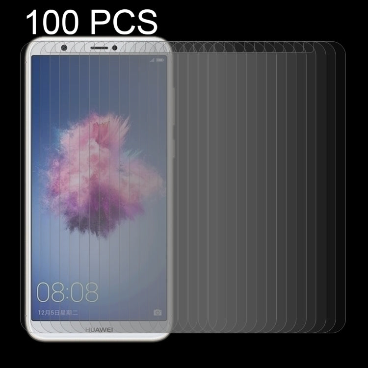 Set of 100 2.5D curved tempered glass screen protectors for Huawei P smart/Enjoy 7S
