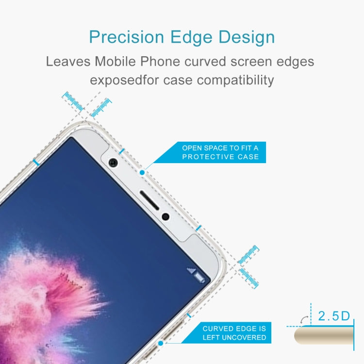 2.5D curved tempered glass screen protector with edge cutouts for case compatibility