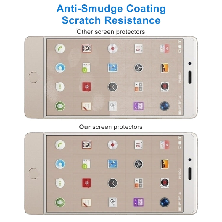 Tempered glass screen protector with anti-smudge scratch-resistance coating display