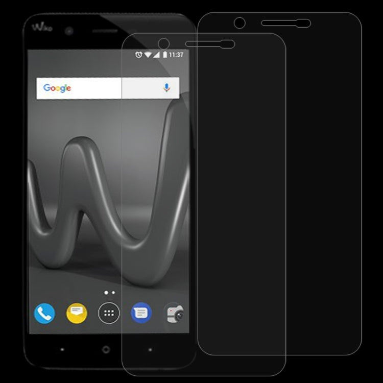 2-pack tempered glass screen protectors with curved 2.5D edges for smartphone screens