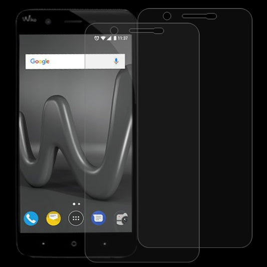 2-pack tempered glass screen protectors with curved 2.5D edges for smartphone screens