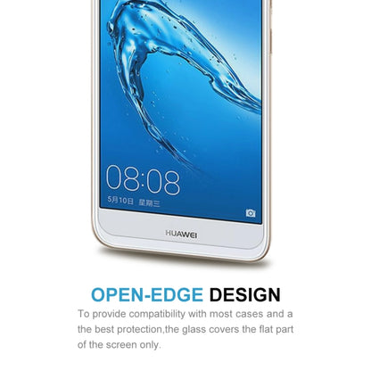 Tempered glass screen protector close-up on a phone front display