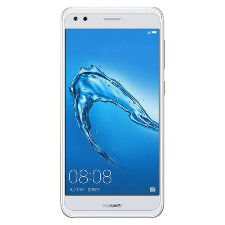 Clear tempered glass screen protector for Huawei phone, shaped to fit the display