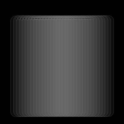 Pack of 50 clear tempered glass screen protectors with 2.5D curved edges