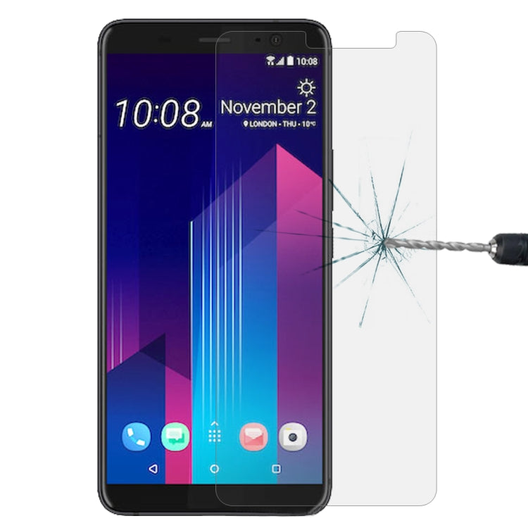 Tempered glass screen protector for curved smartphone display, shows impact shield