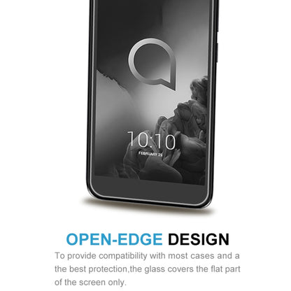 Tempered glass screen protector close-up with open-edge 2.5D fit