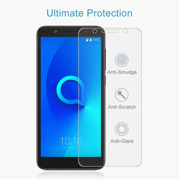 Alcatel 1X tempered glass screen protector, clear front shield