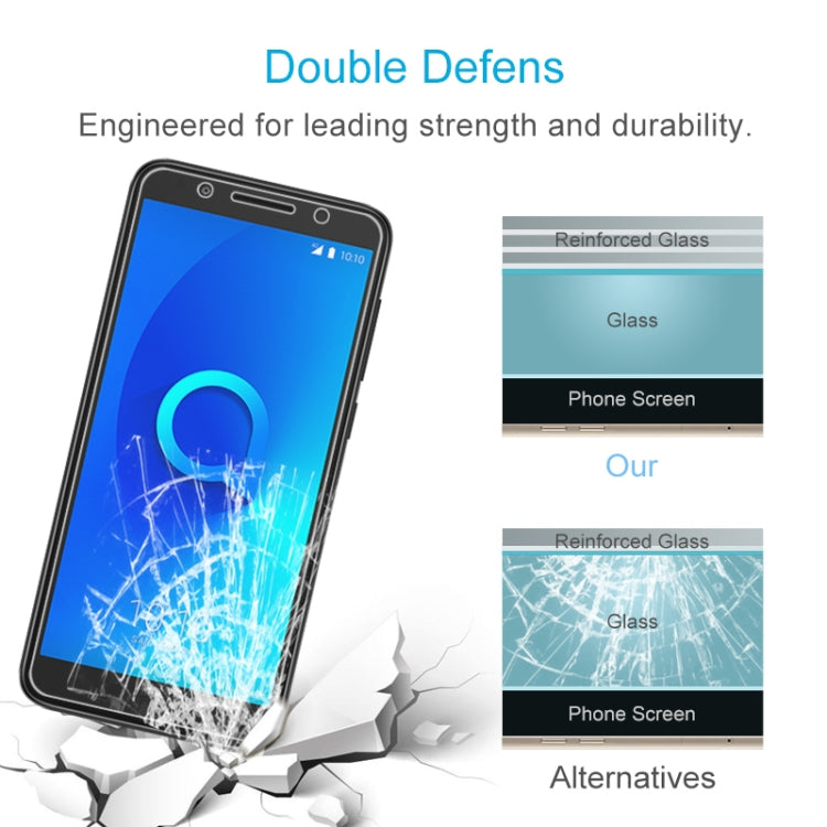 Tempered glass screen protector with reinforced glass layer design