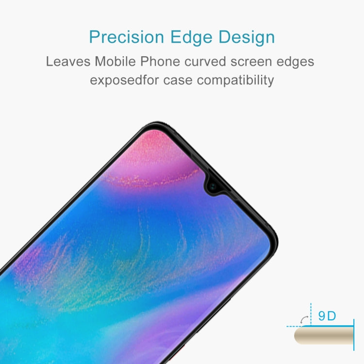 9D tempered glass screen protector with curved edge design
