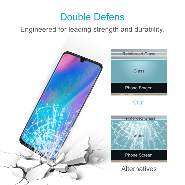 Tempered glass screen protector showing reinforced glass layers
