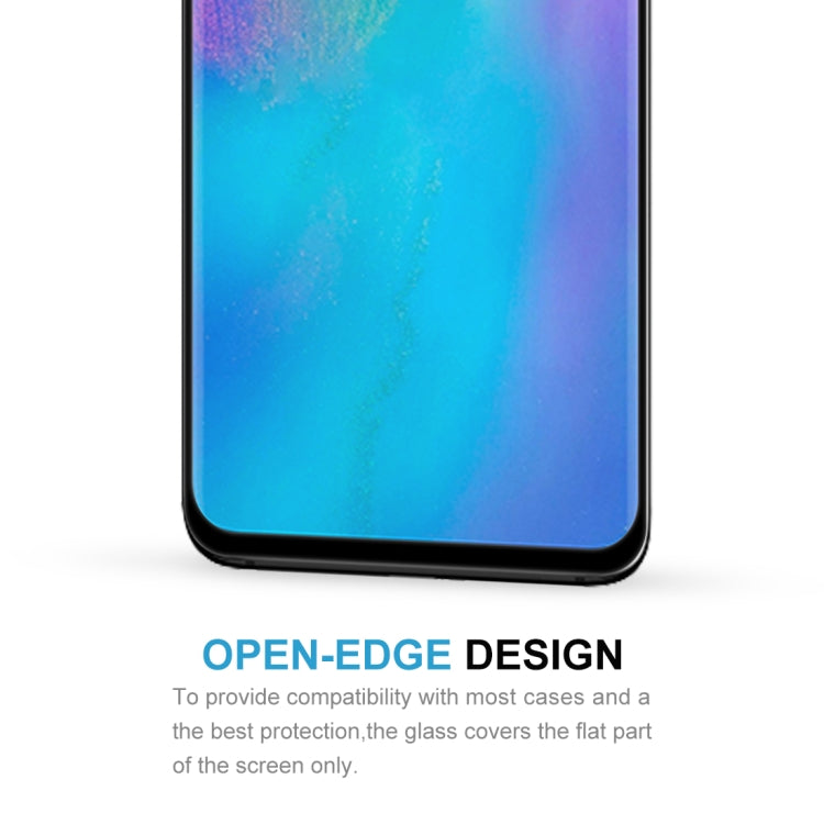 Tempered glass screen protector with open-edge design for screen compatibility