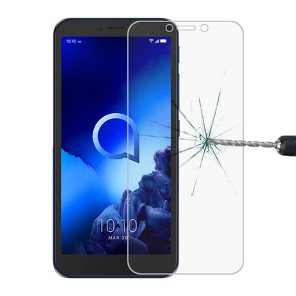 Tempered glass screen protector film for Alcatel U5, clear 2.5D curved edges