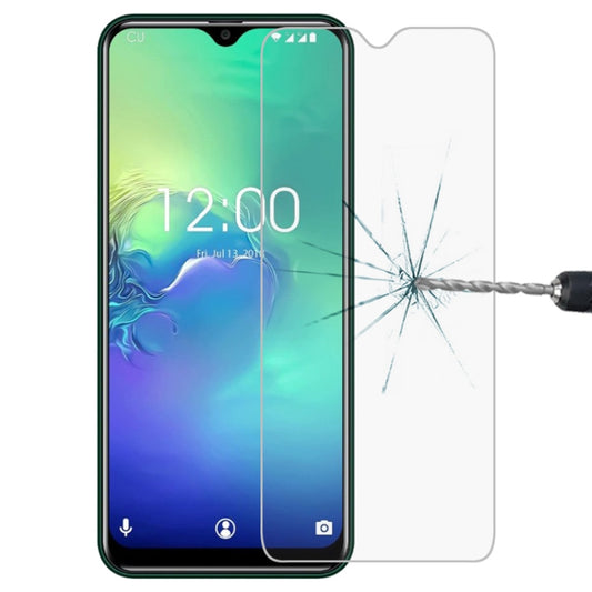 Tempered glass screen protector film for smartphone, 2.5D non-full coverage, cracked impact demo