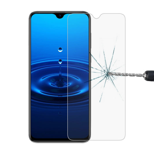 Tempered glass screen protector film over smartphone, non-full coverage
