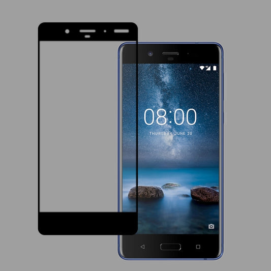 Nokia 8 tempered glass screen protector, full coverage, curved edge