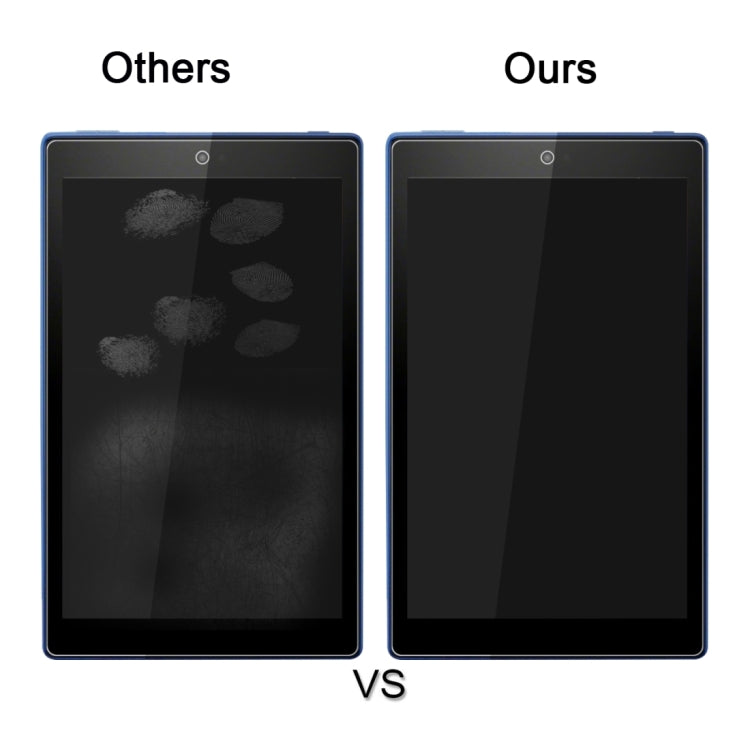 Tempered glass screen protector film vs matte screen protection on a tablet.