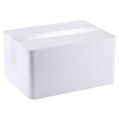 White protective foam block for packaging the screen protector.