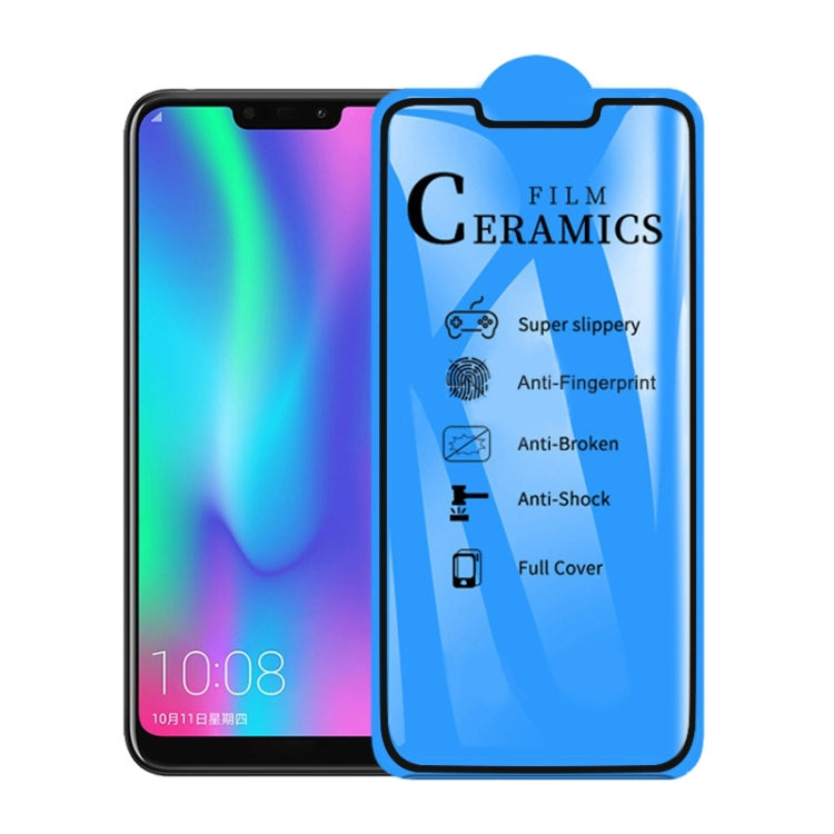 Ceramics full cover 2.5D screen protector film for Huawei Honor 8C, package view