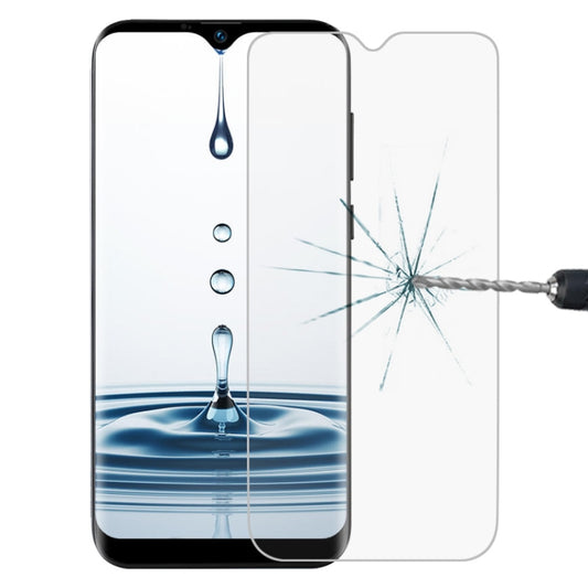 Non-full screen tempered glass protector with cutout holes for phone camera and sensors