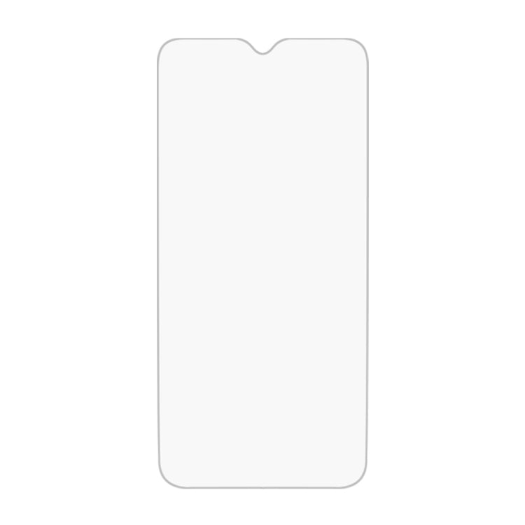 Tempered glass screen protector film with rounded edges, non-full coverage