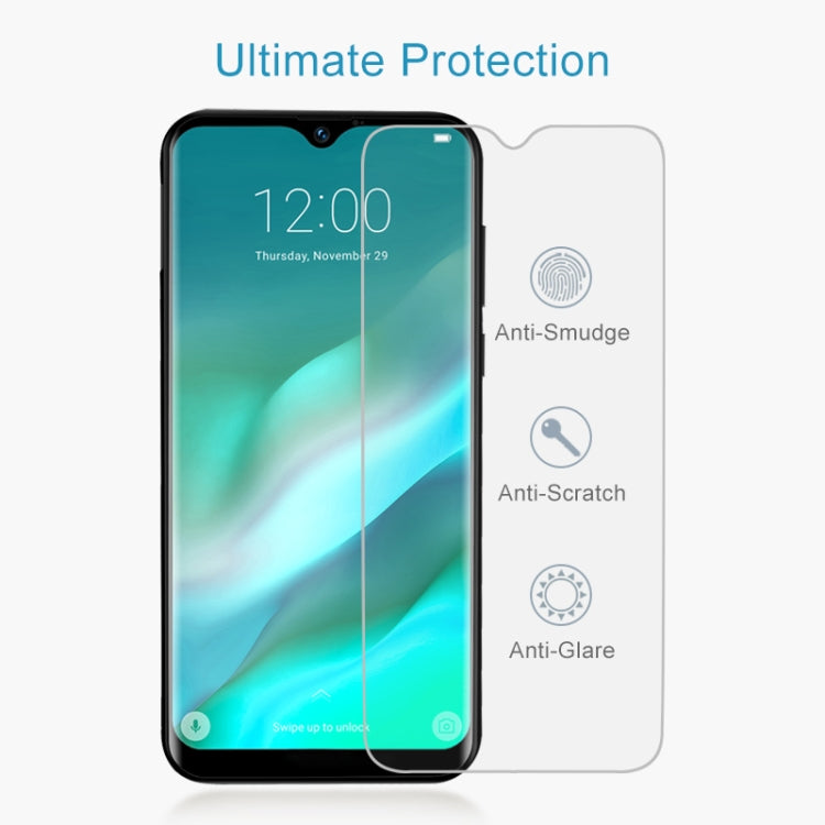 Tempered glass screen protector for smartphone display, non-full coverage