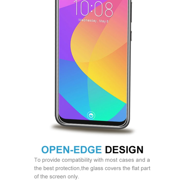 Open-edge tempered glass screen protector film for phone for compatibility with most cases