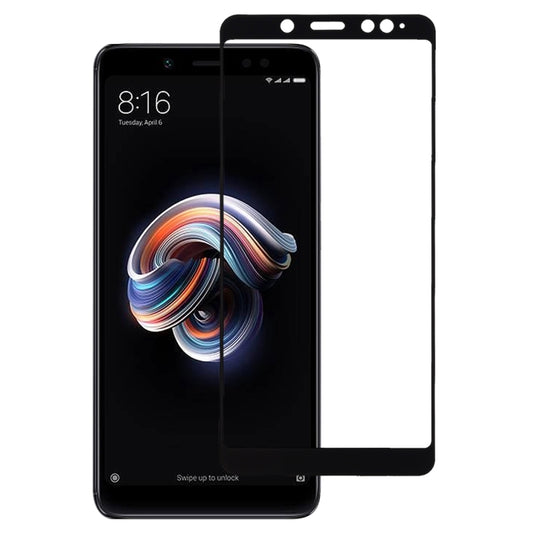 Full-screen tempered glass screen protector for Redmi Note 5 Pro, black frame