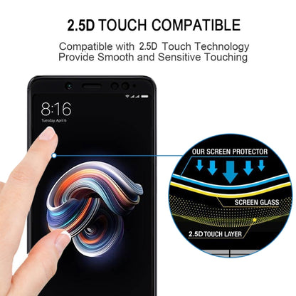 Tempered glass screen protector for Redmi Note 5 Pro with smooth touch compatibility