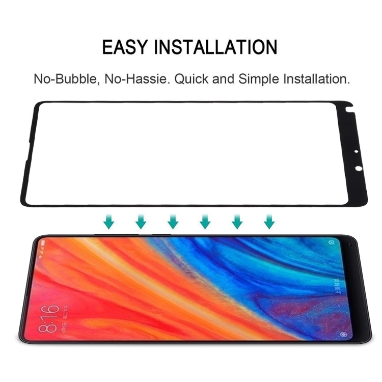 Tempered glass screen protector film for easy bubble-free installation