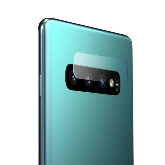 mocolo rear camera lens tempered glass film, clear curved cover on teal phone