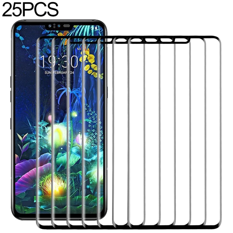 25-pack tempered glass screen protectors with full-screen coverage for curved phones