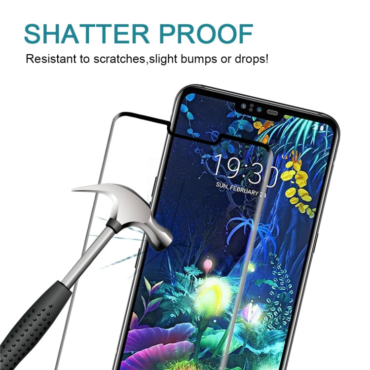 Shatter-resistant tempered glass screen protector fitted on a phone screen with hammer test