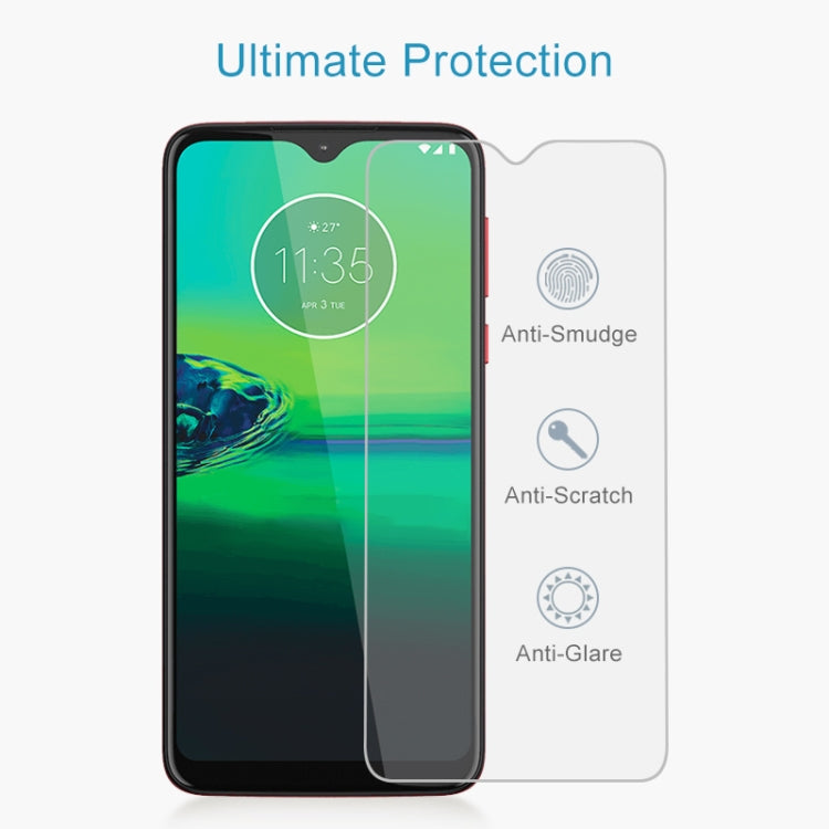 Tempered glass screen protector for Motorola phone, clear cover with rounded corners