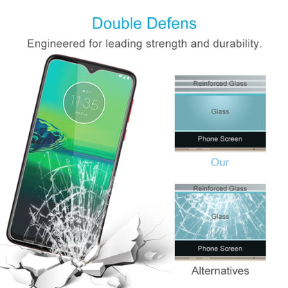 Tempered glass screen protector for Motorola phone, reinforced glass panel detail