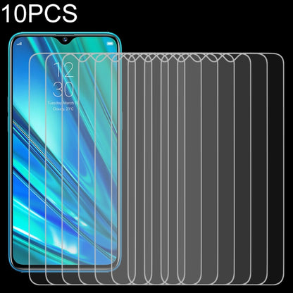 Set of 10 tempered glass screen protectors with 2.5D curved edges, clear