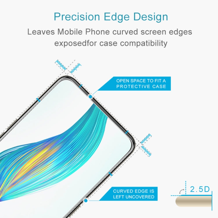 Curved 2.5D tempered glass screen protector film for smartphone display edges