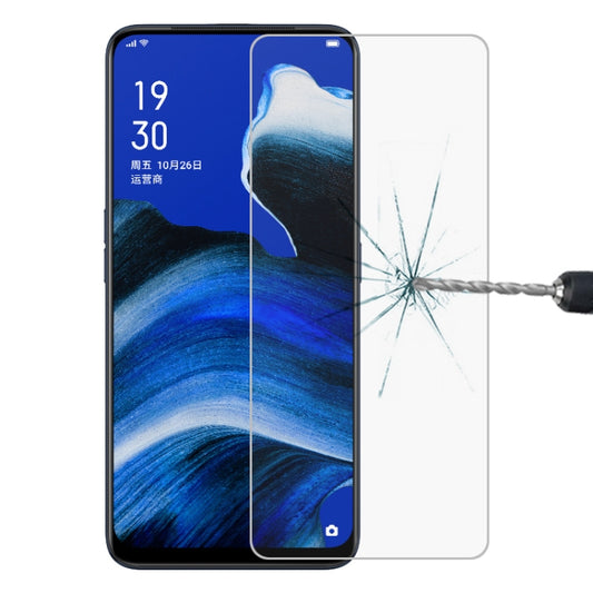 Tempered glass screen protector film on smartphone screen, clear with cutout