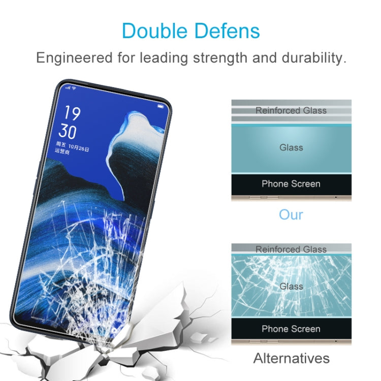Tempered glass screen protector film with reinforced layered impact protection