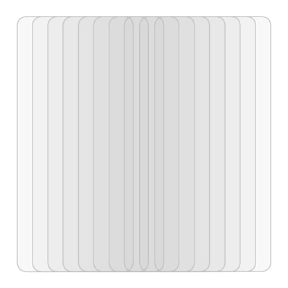 10-pack tempered glass screen protector sheets, clear 2.5D curved-edge design