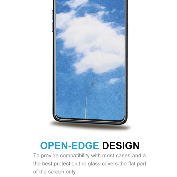 Clear tempered glass screen protector with open-edge style for phone screen coverage