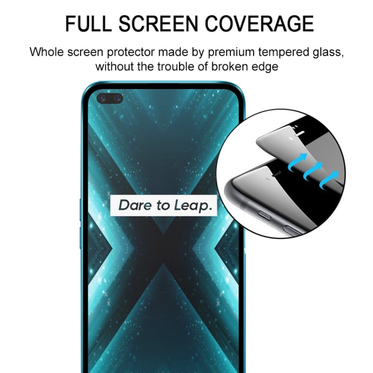 Full-screen tempered glass protector for OPPO Realme X3 with complete screen coverage
