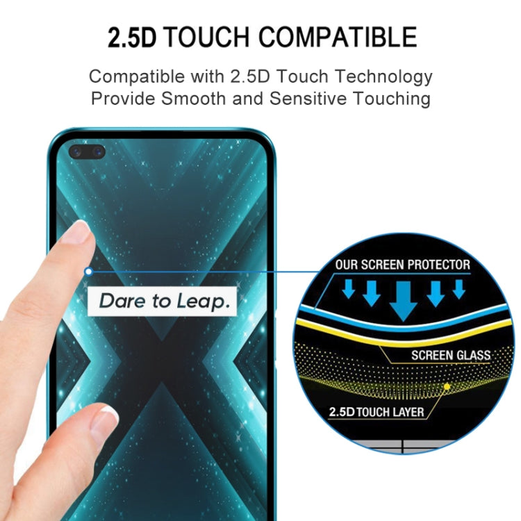 Full-screen tempered glass protector for OPPO Realme X3, 2.5D touch compatible